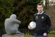 30 January 2013; Rory Gallagher, Donegal assistant manager, in attendance at the Belfast launch of the Allianz Football Leagues 2013.  Malone House, Belfast, Co. Antrim. Picture credit: Oliver McVeigh / SPORTSFILE