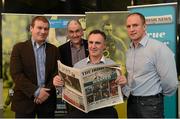 30 January 2013; Queens University Belfast, in association with Setanta Sports and The Irish News, held 'An Evening With' event at their new DUB Sports Complex to raise funds for their GAA club. In attendance at the event are, from left, Down manager James McCartan, Tyrone manager Mickey Harte, Irish Olympic boxing coach Billy Walsh, and former Ireland rugby fitness coach Mike McGurn. Setanta Sports will broadcast 15 Allianz League matches over the course of the 2013 season and the first weekend of action on Setanta features Down against Tyrone, Dublin welcoming last yearís league champions Cork to Croke Park and finally Kildare and Donegal. Setanta Sports Satellite customers can subscribe for just Ä8.49 per month to get this great GAA offer. Subscribe at Setanta.com/gaaoffer or call 0818 20 30 40. QUB GAA, DUB Sports Complex, Belfast, Co. Antrim. Picture credit: Oliver McVeigh / SPORTSFILE