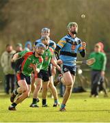 31 January 2013; Paddy Murphy, University College Dublin, in action against Eoin O'Sullivan, Limerick IT. Irish Daily Mail Fitzgibbon Cup, Group C, Round 1, University College Dublin v Limerick IT, Belfield, University College Dublin, Dublin. Picture credit: Barry Cregg / SPORTSFILE