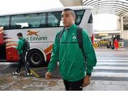 31 January 2013; Ireland's Simon Zebo arrives at Dublin airport as they depart for Cardiff for their opening RBS Six Nations Rugby Championship match against Wales on Saturday. Dublin Airport, Dublin. Picture credit: Brian Lawless / SPORTSFILE