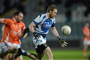 2 February 2013; Billy Sheehan, Laois, in action against Ciaran McKeever, Armagh. Allianz Football League, Division 2, Laois v Armagh, O'Moore Park, Portlaoise, Co. Laois. Picture credit: Matt Browne / SPORTSFILE