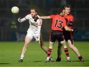 2 February 2013; Stephen O'Neill, Tyrone, in action against Conor Laverty and Daniel McCartan, Down. Allianz Football League, Division 1, Down v Tyrone, Pairc Esler, Newry, Co. Down. Picture credit: Oliver McVeigh / SPORTSFILE