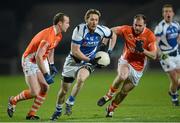 2 February 2013; Billy Sheehan, Laois, in action against James Lavery, left, and Ciaran McKeever, Armagh. Allianz Football League, Division 2, Laois v Armagh, O'Moore Park, Portlaoise, Co. Laois. Picture credit: Matt Browne / SPORTSFILE