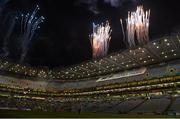 2 February 2013; A general view of a fireworks display before the game to mark 100 years of Croke Park. Allianz Football League, Division 1, Dublin v Cork, Croke Park, Dublin. Picture credit: Barry Cregg / SPORTSFILE