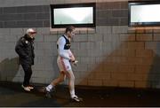 2 February 2013; Tyrone manager Mickey Harte and Stephen O'Neill outside the changing rooms before the game. Allianz Football League, Division 1, Down v Tyrone, Pairc Esler, Newry, Co. Down. Picture credit: Oliver McVeigh / SPORTSFILE