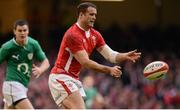 2 February 2013; Jamie Roberts, Wales. RBS Six Nations Rugby Championship, Wales v Ireland, Millennium Stadium, Cardiff, Wales. Picture credit: Brendan Moran / SPORTSFILE