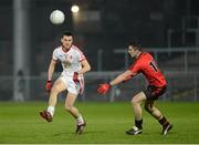 2 February 2013; Ryan McKenna, Tyrone, in action against Keith Quinn, Down. Allianz Football League, Division 1, Down v Tyrone, Pairc Esler, Newry, Co. Down. Picture credit: Oliver McVeigh / SPORTSFILE