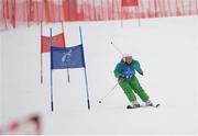 3 February 2013; Team Ireland’s Lucy Best, from Lisburn, Co. Antrim, competes in the intermediate giant slalom. Lucy ultimately won a bronze medal. 2013 Special Olympics World Winter Games, Alpine skiing, Yongpyong Resort, PyeongChang, South Korea. Picture credit: Ray McManus / SPORTSFILE