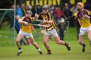 3 February 2013; Shane Maher, Kilkenny, in action against Eoin Moore, left, and Andrew Shore, Wexford. Bórd na Móna Walsh Cup, Semi-Final, Wexford v Kilkenny, Blackwater, Co. Wexford. Picture credit: Matt Browne / SPORTSFILE