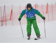 3 February 2013; Team Ireland’s Ryan Hill, from Richhill, Co. Armagh, competes in the intermediate giant slalom. Ryan ultimately won a silver medal for his efforts. 2013 Special Olympics World Winter Games, Alpine skiing, Yongpyong Resort, PyeongChang, South Korea. Picture credit: Ray McManus / SPORTSFILE
