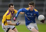3 February 2013; Robbie Smyth, Longford, in action against Graeme Molloy, Wexford. Allianz Football League, Division 2, Wexford v Longford, Wexford Park, Wexford. Picture credit: Matt Browne / SPORTSFILE
