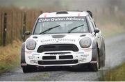 3 February 2013; Eugene Donnelly and Mark Kane in a Mini WRC in action on SS 6 Ballyfa. Safety Direct Galway International Rally. Ballinasloe Co.Galway. Picture credit: Philip Fitzpatrick / SPORTSFILE