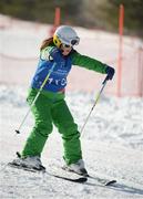 4 February 2013; Team Ireland’s Katherine Daly, from Dalkey, Co. Dublin, during practice for the finals of novice slalom, the finals of which conclude the Games on Tuesday. 2013 Special Olympics World Winter Games, Alpine skiing, Yongpyong Resort, PyeongChang, South Korea. Picture credit: Ray McManus / SPORTSFILE