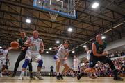 30 October 2017; Goran Pantovic of Garvey's Tralee Warriors and Conor Gallagher of Eanna contest possession during the Basketball Ireland Men's Superleague match between Garveys Tralee Warriors and Eanna BC at Tralee Sports Complex in Tralee, Kerry. Photo by Brendan Moran/Sportsfile