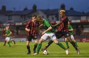 30 October 2017; Tomas Collins of Cork City in action against Lido Lotefa and Denis Smith of Bohemians during the SSE Airtricity National Under 17 League Final match between Cork City and Bohemians at Turner's Cross in Cork. Photo by Eóin Noonan/Sportsfile