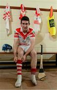 4 February 2013; At the AIB GAA Hurling Senior Club Championship Semi Final press conference is Loughgiel Shamrocks player Eddie McCloskey. Shamrocks will take on St. Thomas, Galway in the AIB GAA Hurling Senior Championship Semi Final on Saturday 9th February in Parnell Park, Dublin. Loughgiel Shamrocks GAA Club, Antrim. Picture credit: Oliver McVeigh / SPORTSFILE