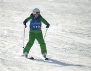 4 February 2013; Team Ireland’s Katherine Daly, from, Dalkey, Co. Dublin, on the practice slopes in advance of the finals of novice slalom which conclude the Games on Tuesday. 2013 Special Olympics World Winter Games, Alpine skiing, Yongpyong Resort, PyeongChang, South Korea. Picture credit: Ray McManus / SPORTSFILE