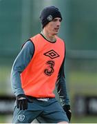 5 February 2013; Republic of Ireland's Ciaran Clark in action during squad training ahead of their international friendly against Poland on Wednesday. Republic of Ireland Squad Training, Gannon Park, Malahide, Co. Dublin. Picture credit: David Maher / SPORTSFILE