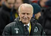 6 February 2013; Republic of Ireland manager Giovanni Trapattoni before the game. International Friendly, Republic of Ireland v Poland, Aviva Stadium, Lansdowne Road, Dublin. Picture credit: Brian Lawless / SPORTSFILE