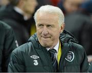 6 February 2013; Republic of Ireland manager Giovanni Trapattoni before the game. International Friendly, Republic of Ireland v Poland, Aviva Stadium, Lansdowne Road, Dublin. Picture credit: Brian Lawless / SPORTSFILE