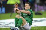 6 February 2013; Republic of Ireland's Wes Hoolahan celebrates after scoring his side's second goal. International Friendly, Republic of Ireland v Poland, Aviva Stadium, Lansdowne Road, Dublin. Picture credit: Brian Lawless / SPORTSFILE