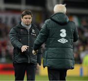 6 February 2013; Republic of Ireland Giovanni Trapattoni shakes hands with Poland manager Waldemar Fornalik at the end of the game. International Friendly, Republic of Ireland v Poland, Aviva Stadium, Lansdowne Road, Dublin. Picture credit: David Maher / SPORTSFILE