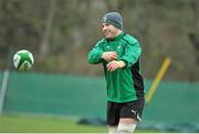 8 February 2013; Ireland's Sean O'Brien in action during squad training ahead of their RBS Six Nations Rugby Championship match against England on Sunday. Ireland Rugby Squad Training, Carton House, Maynooth, Co. Kildare. Picture credit: Emma McTernan / SPORTSFILE