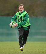 8 February 2013; Ireland's Craig Gilroy in action during squad training ahead of their RBS Six Nations Rugby Championship match against England on Sunday. Ireland Rugby Squad Training, Carton House, Maynooth, Co. Kildare. Picture credit: Matt Browne / SPORTSFILE