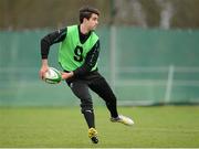 8 February 2013; Ireland's Conor Murray in action during squad training ahead of their RBS Six Nations Rugby Championship match against England on Sunday. Ireland Rugby Squad Training, Carton House, Maynooth, Co. Kildare. Picture credit: Matt Browne / SPORTSFILE