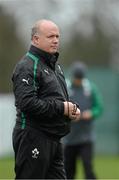 8 February 2013; Ireland head coach Declan Kidney during squad training ahead of their RBS Six Nations Rugby Championship match against England on Sunday. Ireland Rugby Squad Training, Carton House, Maynooth, Co. Kildare. Picture credit: Matt Browne / SPORTSFILE