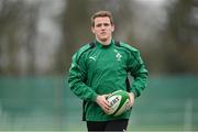 8 February 2013; Ireland's Craig Gilroy in action during squad training ahead of their RBS Six Nations Rugby Championship match against England on Sunday. Ireland Rugby Squad Training, Carton House, Maynooth, Co. Kildare. Picture credit: Matt Browne / SPORTSFILE