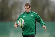 8 February 2013; Ireland's Craig Gilroy in action during squad training ahead of their RBS Six Nations Rugby Championship match against England on Sunday. Ireland Rugby Squad Training, Carton House, Maynooth, Co. Kildare. Picture credit: Matt Browne / SPORTSFILE