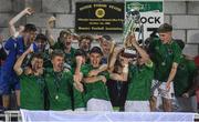 30 October 2017; Cork city captain Cian Murphy lifting the cup after the SSE Airtricity National Under 17 League Final match between Cork City and Bohemians at Turner's Cross in Cork. Photo by Eóin Noonan/Sportsfile