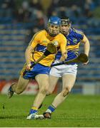 9 February 2013; Shane O'Donnell, Clare, in action against Donagh Maher, Tipperary. Waterford Crystal Cup Final, Tipperary v Clare, Semple Stadium, Thurles, Co. Tipperary. Picture credit: Barry Cregg / SPORTSFILE