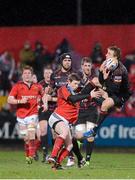 9 February 2013; Tom Brown, Edinburgh, is tackled by Danny Barnes, Munster. Celtic League 2012/13, Round 14, Munster v Edinburgh, Musgrave Park, Cork. Picture credit: Diarmuid Greene / SPORTSFILE