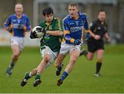 10 February 2013; Paddy Gilsenan, Meath, in action against Dean Healy, Wicklow. Allianz Football League, Division 3, Wicklow v Meath, County Grounds, Aughrim, Co. Wicklow. Picture credit: Barry Cregg / SPORTSFILE