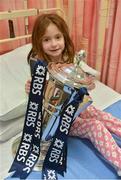 11 February 2013; The RBS 6 Nations and Triple Crown Trophies visited Our Lady's Hospital for Sick Children, Crumlin, Dublin, today, as part of the Ulster Bank and RBS 6 Nations Trophy Tour, which is travelling across the country this week. Pictured at Our Lady's Hospital for Sick Children, holding the Six Nations trophy, is Aoife O'Connor, age 6, from Farranfore, Co. Kerry. The trophy tour is being held as part of Ulster Bank’s sponsorship of community rugby in Ireland which includes the Ulster Bank League and Ulster Bank RugbyForce. Now in its third year, the RugbyForce initiative provides rugby clubs with the opportunity to win support packages to renovate their club and upgrade their facilities. This year, five clubs will receive a €5,000 prize, with one coming down to a public vote. Rugby clubs have until Friday April 12th to enter RugbyForce on Ulster Bank’s dedicated rugby website, www.ulsterbank.com/rugby. Ulster Bank and RBS 6 Nations Trophy Tour, Our Lady's Hospital for Sick Children, Crumlin, Dublin. Picture credit: Barry Cregg / SPORTSFILE