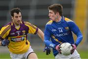 3 February 2013; Robbie Smyth, Longford, in action against Graeme Molloy, Wexford. Allianz Football League, Division 2, Wexford v Longford, Wexford Park, Wexford. Picture credit: Matt Browne / SPORTSFILE