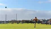 14 February 2013; Michael Murphy, DCU, kicks a free. Irish Daily Mail Sigerson Cup, Quarter-Final, DCU v UCD, St. Clare's, DCU Sportsgrounds, Ballymun, Dublin. Picture credit: Brian Lawless / SPORTSFILE
