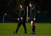14 February 2013; Ireland's Dave Kilcoyne, left, and Mike Ross during squad training ahead of their side's RBS Six Nations Rugby Championship match against Scotland on Sunday 24th February. Ireland Rugby Press Conference, Carton House, Maynooth, Co. Kildare. Picture credit: Brendan Moran / SPORTSFILE
