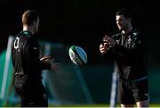 14 February 2013; Ireland's Rob Kearney, right, and Brian O'Driscoll in action during squad training ahead of their side's RBS Six Nations Rugby Championship match against Scotland on Sunday 24th February. Ireland Rugby Press Conference, Carton House, Maynooth, Co. Kildare. Picture credit: Brendan Moran / SPORTSFILE