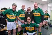 14 February 2013; Pictured is, former Kerry, and current Clare football  manager Mick O'Dwyer, with from left, Mick Spillane, Jack O'Shea, Mick Galwey and Tadhg Kennelly at the Alan Kerins GAA Challenge, supported by Liberty Insurance, which took place in Croke Park on Valentine's Day. For more information visit alankerinsprojects.org. Croke Park, Dublin. Picture credit: Matt Browne / SPORTSFILE