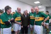 14 February 2013; Pictured is former Kerry, and current Clare football  manager Mick O'Dwyer, with from left, Mick Spillane, Jack O'Shea, Mick Galwey and Tadhg Kennelly at the Alan Kerins GAA Challenge, supported by Liberty Insurance, which took place in Croke Park on Valentine's Day. For more information visit alankerinsprojects.org. Croke Park, Dublin. Picture credit: Matt Browne / SPORTSFILE