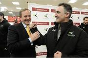 15 February 2013; An Taoiseach Enda Kenny T.D and Team Ireland boxing head coach Billy Walsh in attendance at an announcement between Elverys Sports and Coaching Ireland. Elverys Sports, Dundrum Town Centre, Dublin. Picture credit: David Maher / SPORTSFILE