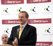 15 February 2013; An Taoiseach Enda Kenny T.D at an announcement between Elverys Sports and Coaching Ireland. Elverys Sports, Dundrum Town Centre, Dublin. Picture credit: David Maher / SPORTSFILE