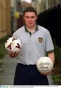 30 November 2001; Gerard McGil, part time teacher at Larkin Community College, UCD and Donegal player, Football and Soccer, Dublin. Picture credit; Damien Eagers / SPORTSFILE