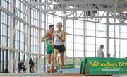 16 February 2013; Robert Heffernan, Togher A.C., in action during the men's walk event. Woodie’s DIY AAI Senior Indoor Championships, Athlone Institute of Technology International Arena, Athlone, Co. Westmeath. Picture credit: Stephen McCarthy / SPORTSFILE