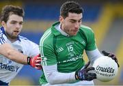 17 February 2013; Bernard Brogan, Leinster, in action against Ger Cafferkey, Connacht. M. Donnelly GAA Football Interprovincial Championship, Semi-Final, Leinster v Connacht, Glennon Brothers Pearse Park, Longford. Picture credit: David Maher / SPORTSFILE