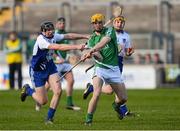 17 February 2013; Colin Fennelly, Leinster, in action against Joseph Cooney, Connacht. M. Donnelly GAA Hurling Interprovincial Championship, Semi-Final, Leinster v Connacht, O'Connor Park, Tullamore, Co. Offaly. Picture credit: Brian Lawless / SPORTSFILE