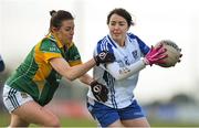 17 February 2013; Cathriona McConnell, Monaghan, in action against Aedin Murray, Meath. TESCO HomeGrown Ladies National Football League, Division 1, Round 3, Meath v Monaghan, Dunganny, Co. Meath. Picture credit: Brendan Moran / SPORTSFILE